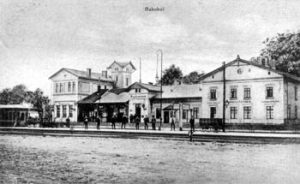 Abb. 3: Der Paulinenauer Bahnhof (ca 1918) 